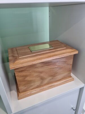 Double Wood Cremation Ashes Urn For Two Adults