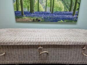 Oval Ended Rattan Coffin - Image 2