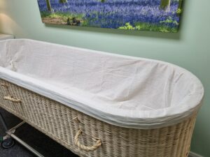 Oval Ended Rattan Coffin - Image 4