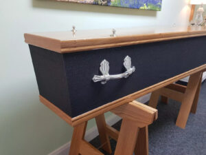 Black Glitter Coffin