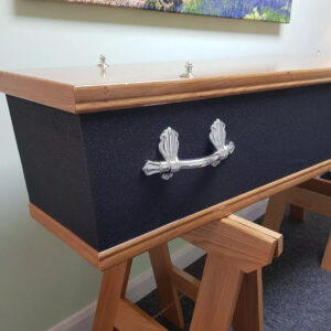Black Glitter Coffin