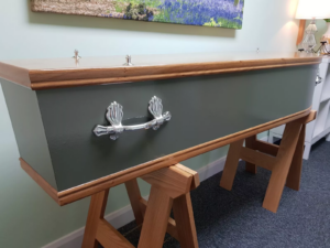Sage Green Coffin
