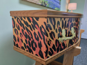 Leopard Print Coffin