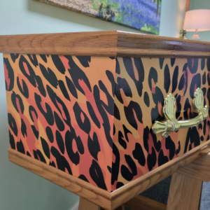 Leopard Print Coffin