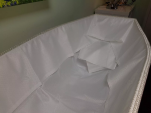 Rose Pink Glitter Coffin - Image 4