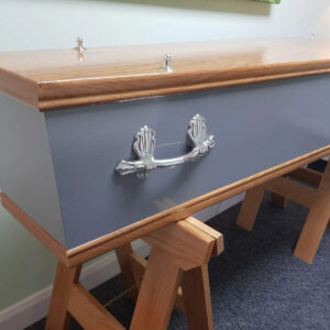 Chic Grey Coffin