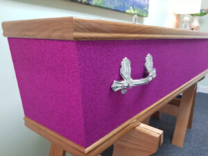Pink Glitter Coffin