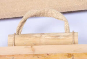 Rectangular Jute Coffin - Image 4