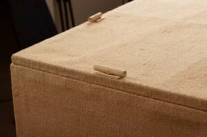 Rectangular Jute Coffin - Image 2