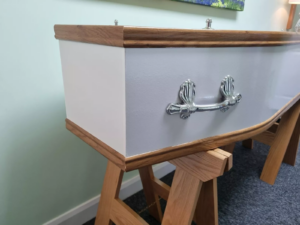 White Pearlescent Coffin