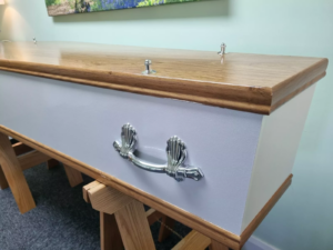 White Pearlescent Coffin - Image 4