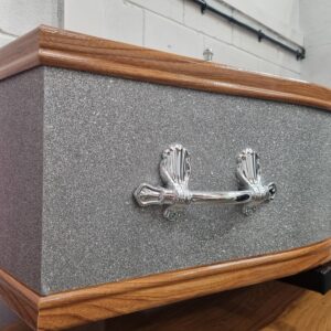 Silver Glitter Coffin