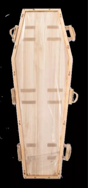 Hexagonal Jute Coffin - Image 2